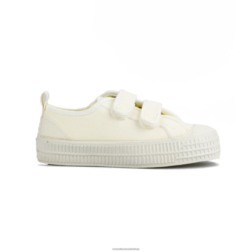 S.M.Kid Velcro 10 White Novesta Z8ZBL290 Vegan Shoes