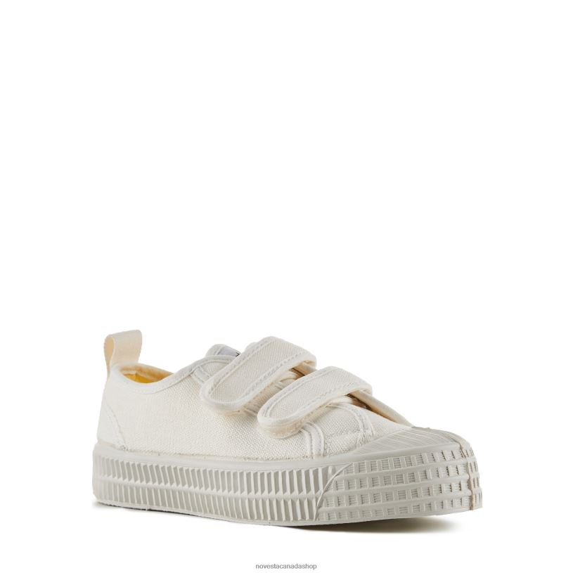 S.M.Kid Velcro 10 White Novesta Z8ZBL290 Vegan Shoes