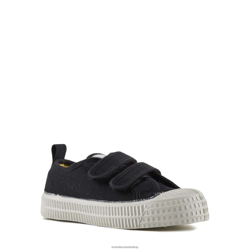 S.M.Kid Velcro 60 Black Novesta Z8ZBL266 Vegan Shoes