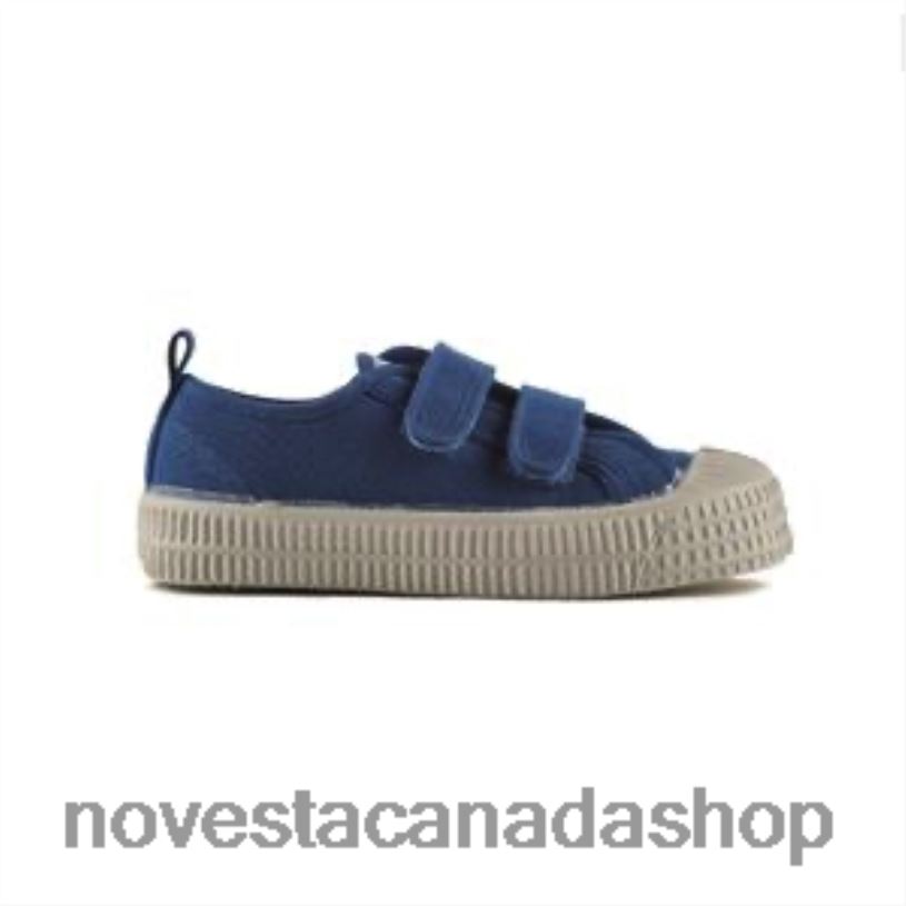 S.M.Kid Velcro 92 Azure Novesta Z8ZBL264 Vegan Shoes